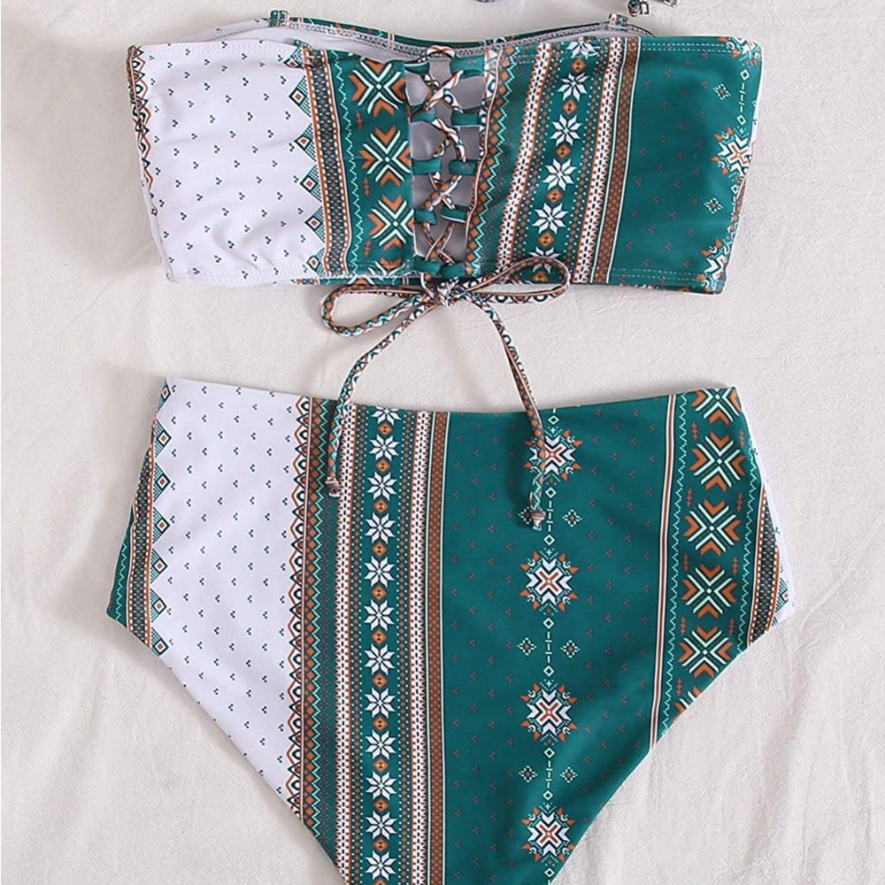 Bathing Suit | two-piece high waisted